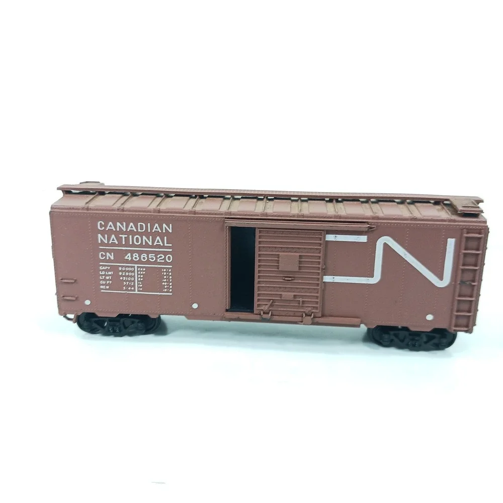 Athearn HO Scale Canadian National 40ft Box Car Kit 1209 Brown CN 486520 Train